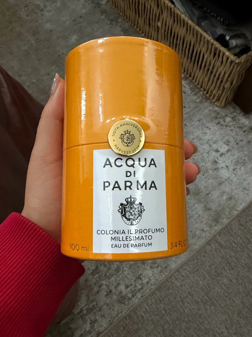 Acqua Di Parma Colonia Il Profumo — Vibrant Orange Cylindrical Box - Picture 1 of 2